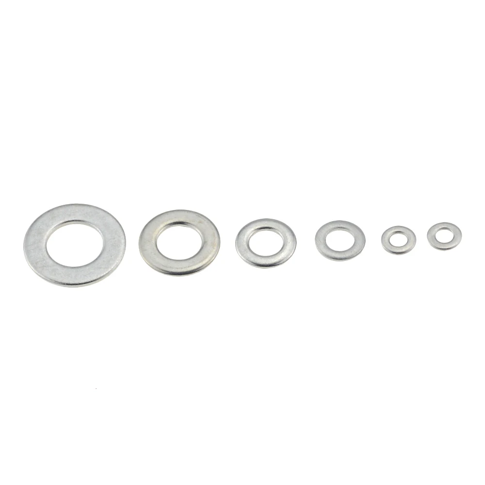 

100pcs M5 304 Stainless Steel Flat Washer Plain Washer Flat gasket