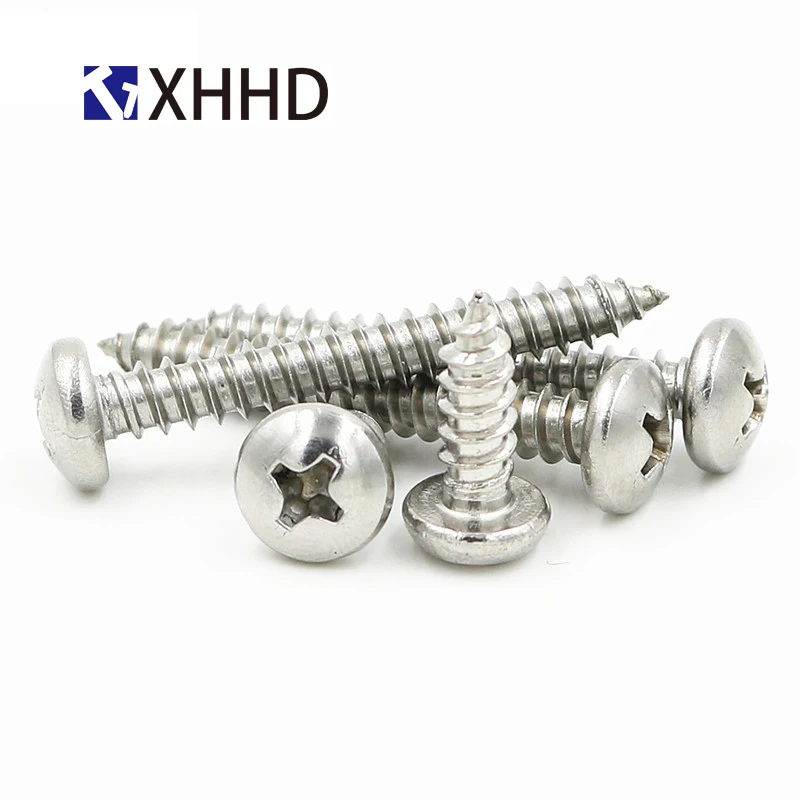 M2 M2.3 M2.6 M3 M4 стальной никелированный крестообразный утопленный саморез