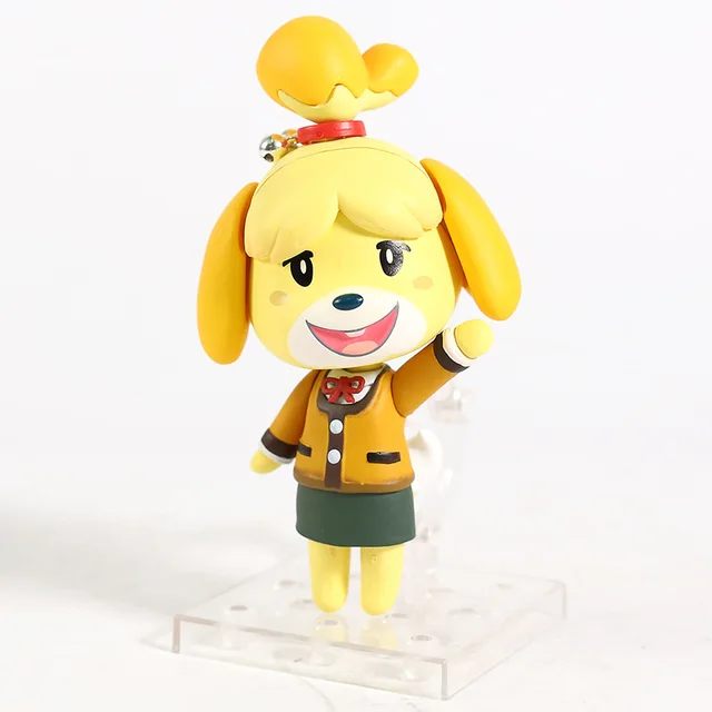 386 Animal Crossing Isabelle PVC Action Figures Q.ver 386 Anime Animal Figurine Toy Diorama Model toy 3