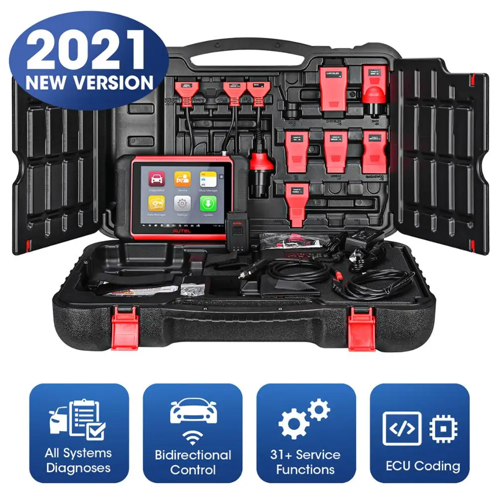 Autel MaxiCom MK906BT Diagnostic Tool Advanced OBD2 Scanner Bluetooth Wireless Automotivo Tools ECU Coding PK MS906BT MS908S