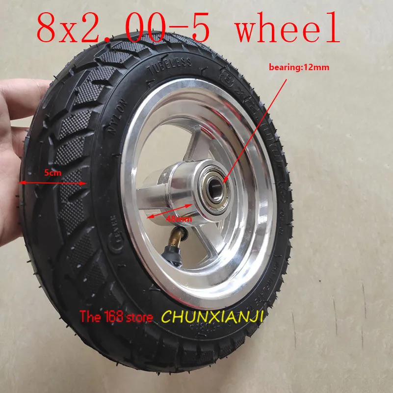 Высокое качество 8x2. 00 5бескамерные колеса DIY 8*2 5 вакуумные с легированной втулкой
