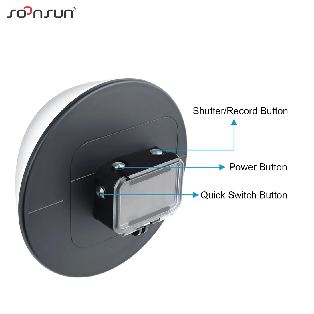 SOONSUN подводный водонепроницаемый купол порт Дайвинг Корпус чехол крышка объектива с поплавковой ручкой для DJI Osmo аксессуары для экшн-камеры