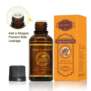 

30ml Pure Plant Essential Oils Ginger Relax Improve Sleep Massage Thermal Body Oil Body Skin Care Hot Sale Drop Shipping