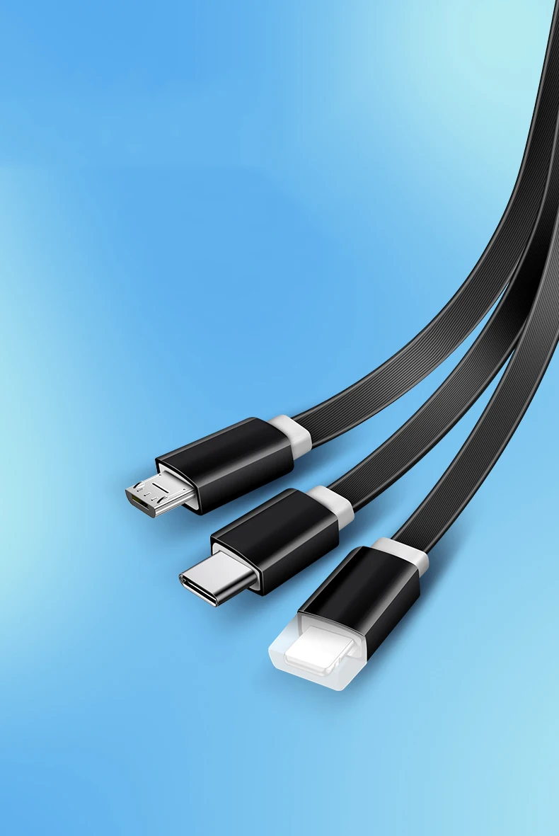 Многофункциональный usb-кабель 3 в 1, универсальный кабель для быстрой зарядки и передачи данных type-c, три в одном, телескопический usb-кабель-удлинитель