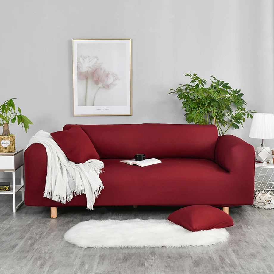 Чехлы для диванов, одноцветные чехлы для диванов, универсальные современные эластичные чехлы для диванов для гостиной, европейские чехлы для диванов