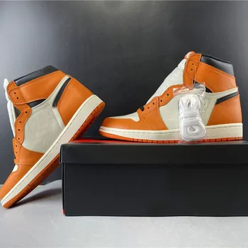 

2020 New 1 Retros Shattereds Backboard White 1s Orange Basketball Shoes Mens Designer Sport Sneaker Size 40-45