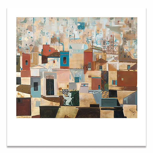 NHDARC Canvas Giclee Print Poster Painting Scenery Landscape Wall Pictures Art for Living Room Home Decor Square ARC00897 l
