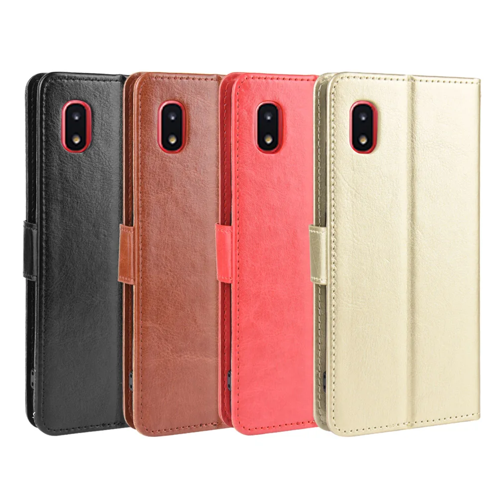 For Samsung Galaxy A21 SC-42A Case classic Flip Luxury PU Leather