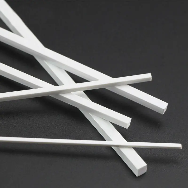 250mm ABS Plastic Rod Square Solid Bar DIY Model Craft Multi Sizes 5/10/25/50pcs Model Building Making Rods Sticks Tools plastic rods
