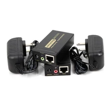 100m HD 1080P UTP VGA удлинитель RJ45 1x1 сплиттер с 3,5 мм аудио RJ45/cat5e/6 ethernet кабель для проектор HDTV PC VE100