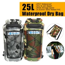 25L унисекс водонепроницаемые сумки для хранения сухой мешок сумка для сплав на каноэ каяках Спорт на открытом воздухе сумки для плавания Дорожный комплект рюкзак
