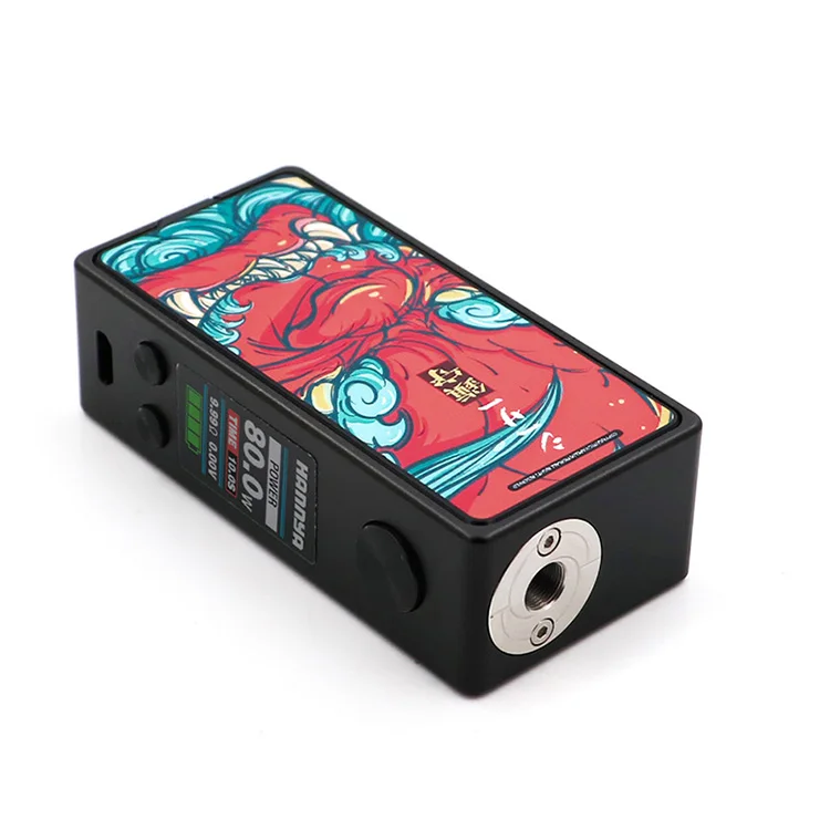 Оригинальный Vapelustion Hannya Mini 80 Вт TC бокс мод один 18650 Vape обход 510 нить крутой дизайн