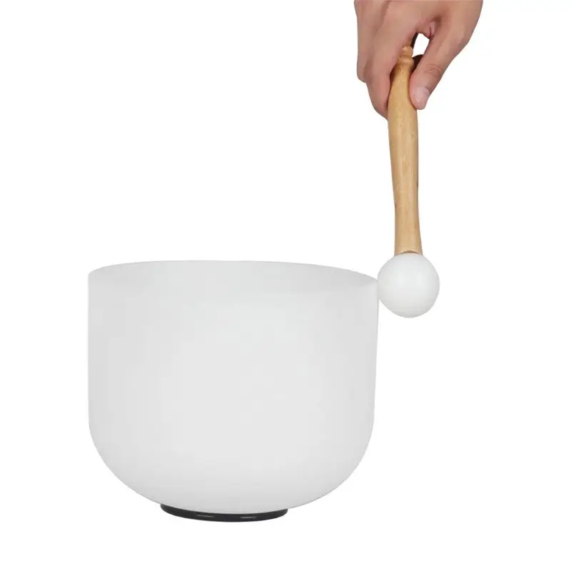 

Rubber Mallet Stick Beater for Crystal Singing Bowl Wooden Handle Professional Sound Bowl Striker with Rubber Ring Meditation