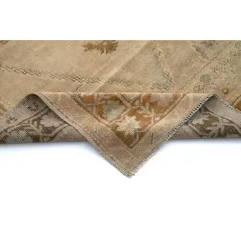 

107x218 Cm Beige Handmade Vintage Anatolian Rug-3x7 Ft