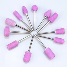 Электродрель для ногтей Аксессуары сверла Полировальный Инструмент керамическая шлифовальная насадка для ногтей инструмент для искусства 12 шт./компл. маникюрные наборы