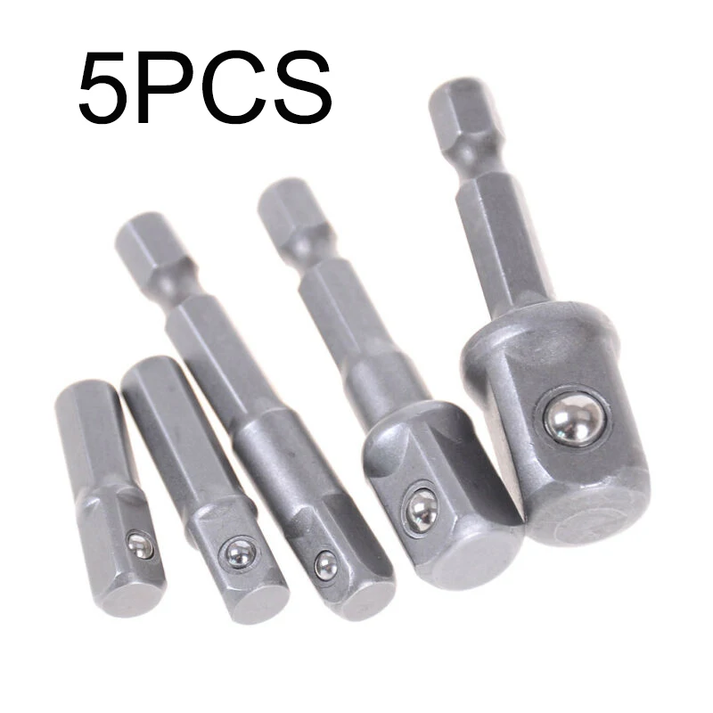 Ударопрочная Торцевая головка адаптер с шестигранным хвостовиком 1/4 3/8 1/2 ударный