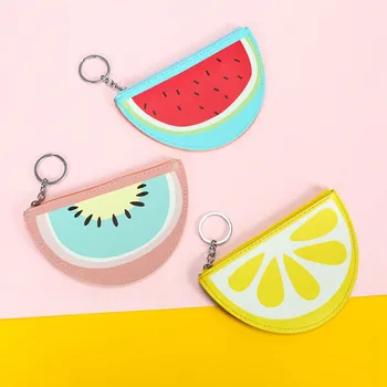 

Multifunction Bags Cute Fruit Money Pouch Coin Purse Fruit Shape Kids Girls Small Wallet Card Key Storage Bag