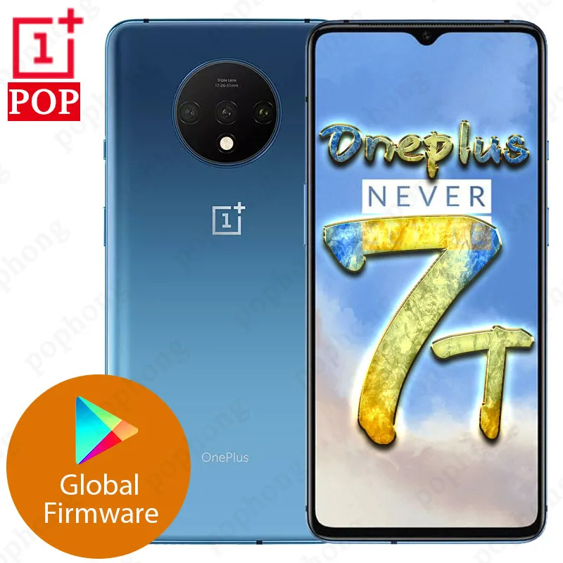 Смартфон Oneplus 7T телефон с экраном 6 55 дюйма Восьмиядерный процессор Snapdragon 855 Plus