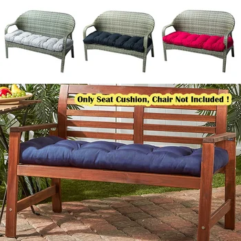 

1Pcs Modern Solid Color Recliner Seat Cushion Soft Bedroom Bay Window Cushion Outdoor Garden Lounger Bench Thick Pads 130x50cm