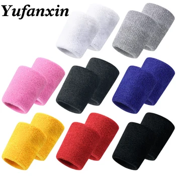 Sport Pols Guard Basketbal Badminton Tennis Fitness Veeg Zweet Gebreide Handdoek Polsband 1Pc