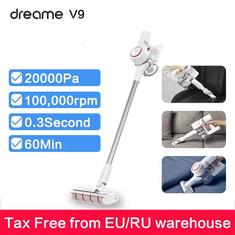 Новый ручной пылесос Dreame V9 портативный беспроводной пылеуловитель циклонный