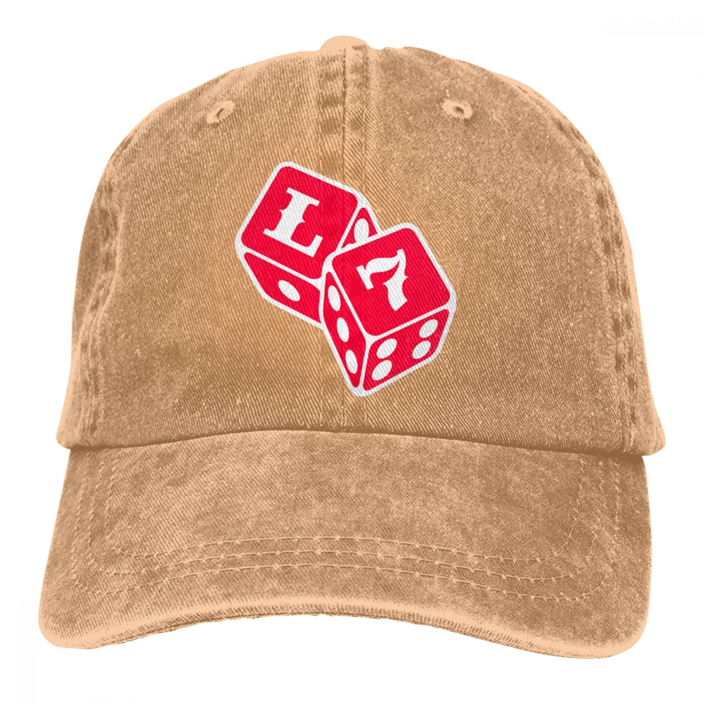 Lucky Seven 7 Casquette темно-синие унисекс Мужские Женские джинсовые бейсболка с ремешком кепки Регулируемый Гольф папа шляпа - Цвет: Хаки