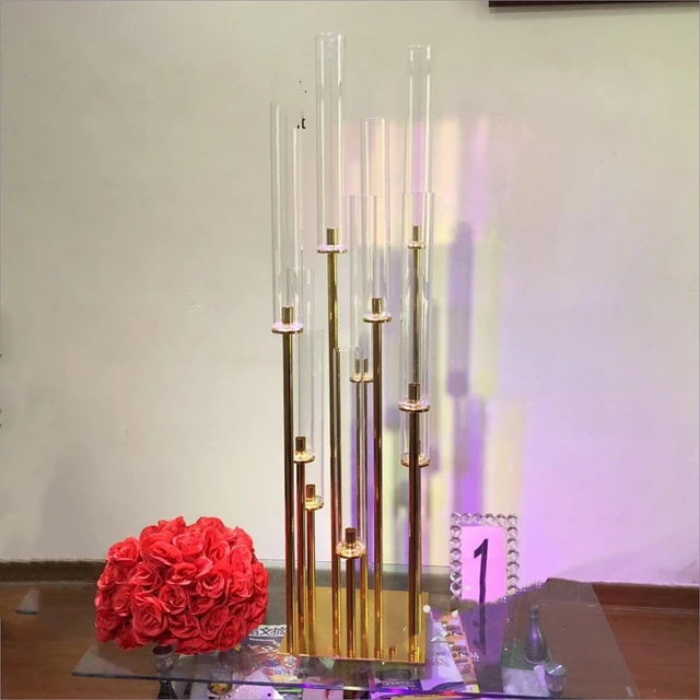 

Подсвечник Yudao155, металлический, золотистый, 10 шт.