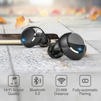 

best selling 2020 products True Wireless Earbuds Stereo in-Ear Bluetooth Headphones with Charging Case support dropshipping