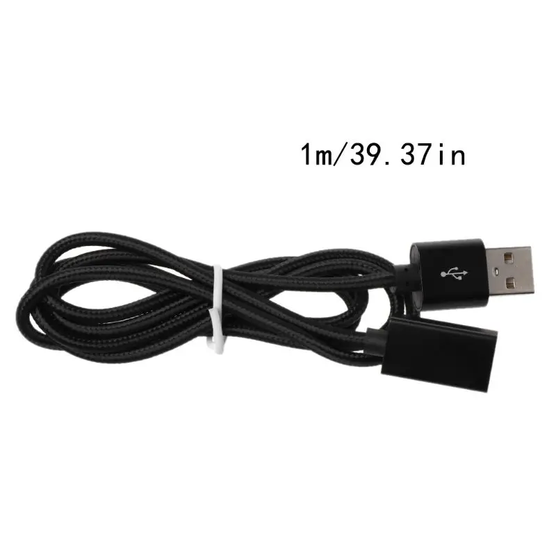 Нейлоновый Плетеный USB 2,0 кабель-удлинитель для синхронизации данных и зарядки для зарядного устройства ПК ноутбука
