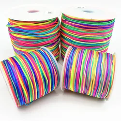 0.4mm 0.8mm 1.0mm 1.5mm Nylon Cord Thread Chinese Knot Macrame Cord Bracelet Braided String DIY Tassels Beading String Thread