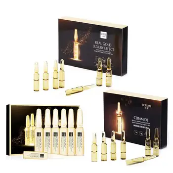 

7pcs 2ml Hyaluronic Acid Ceramide Ampoule Face Shrinking Pores Firming Face Skin Face Serum Moisturizing Whitening Serum