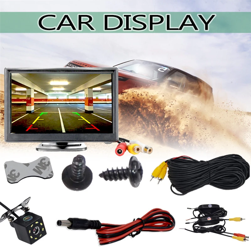 

Monitor Video System Wifi Car Rear View Camera Vehicle Car Parking Display Reversing Recorder Monitor with Rear View Camera Hd