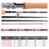 PROBEROS Fly Fishing Rod 7FT&9FT 2.1M&2.7M 4 Section Line wt 3/4 5/6 7/8 Soft Cork Handle Fly Rod Fishing Tackle ► Photo 2/6