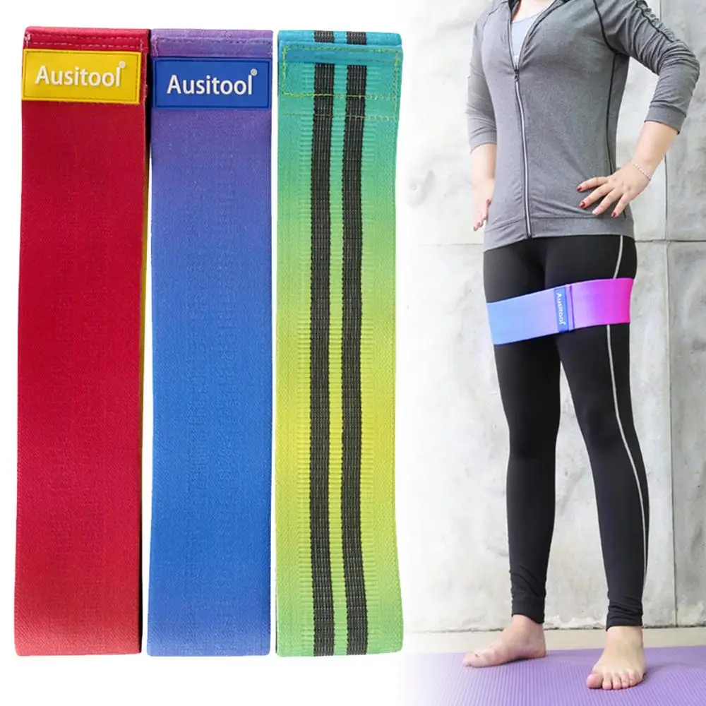 

Fabric Booty Resistance Bands Hip Circle Exercise Cotton Bands Thigh Butt Squat Fitness Rubber Bands Elastic Workout Glute Loop