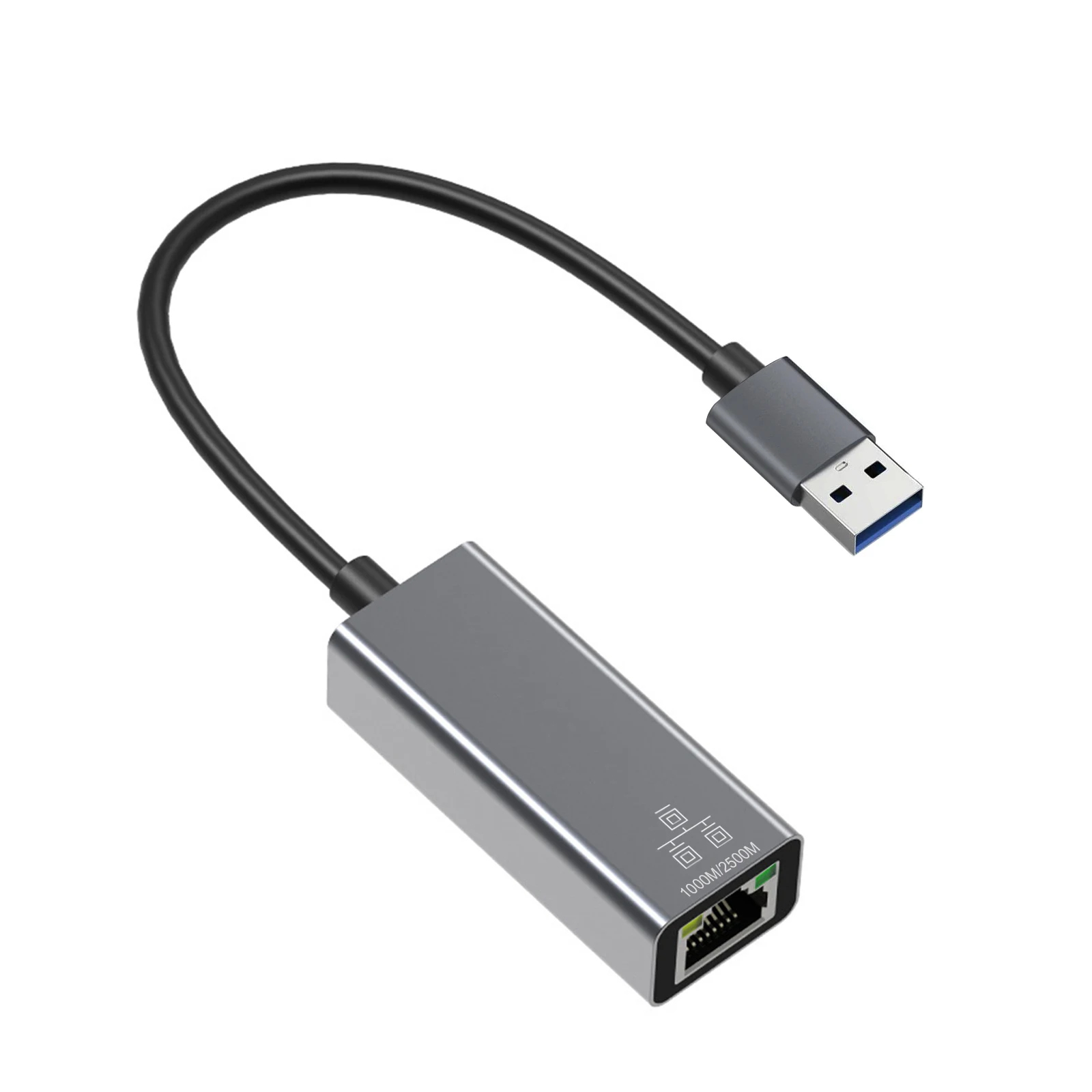 USB C 2.5G Ethernet Adapter Loại-C 2500Mbps Mạng RJ45 Lan Phù Hợp Cho Laptop Máy Tính Windows xiaomi Mạc iPad Mạng