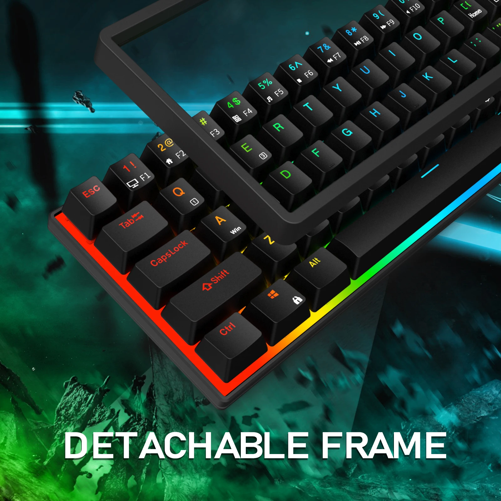 最高の品質の 未使用品 US配列 茶軸 Kludgeワイヤレスキーボード G68 Royal - PC周辺機器