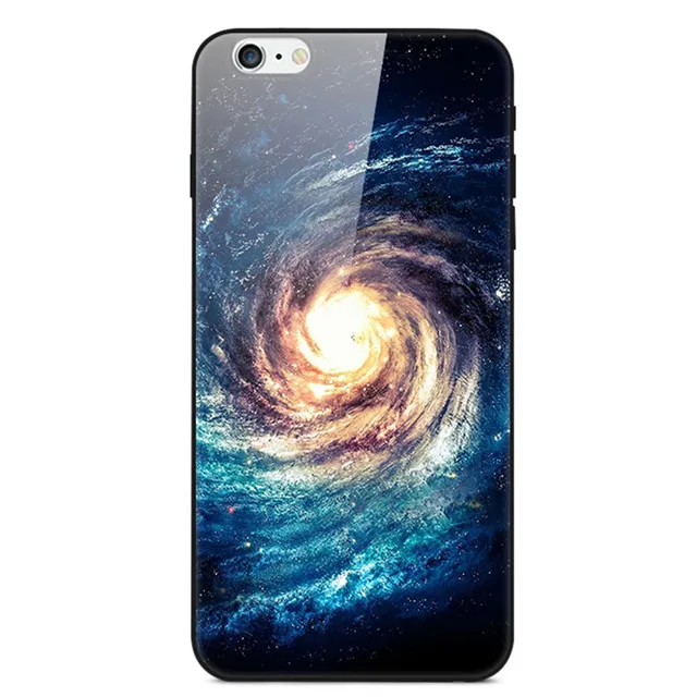 Чехол для iPhone 5, 6s, 6 Plus, 7, 8 Plus, чехол, окрашенный жесткий чехол из закаленного стекла для телефона, задняя крышка для Apple iPhone X, XR, XS, Max, чехол, сумка - Цвет: 22