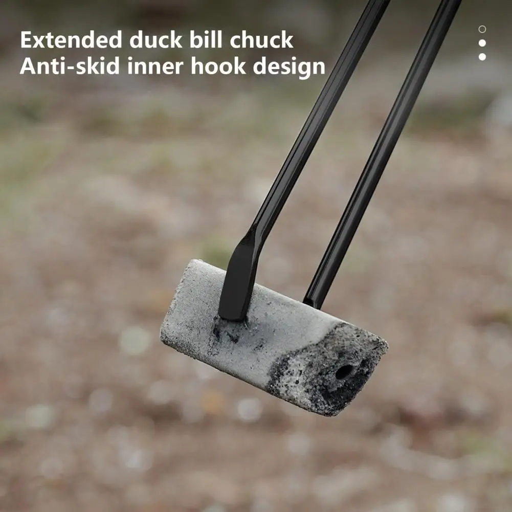 

Solid Fire Tongs Lightweight Iron High Temperature Resistant Fire Tongs Firewood Tongs Fire Tongs