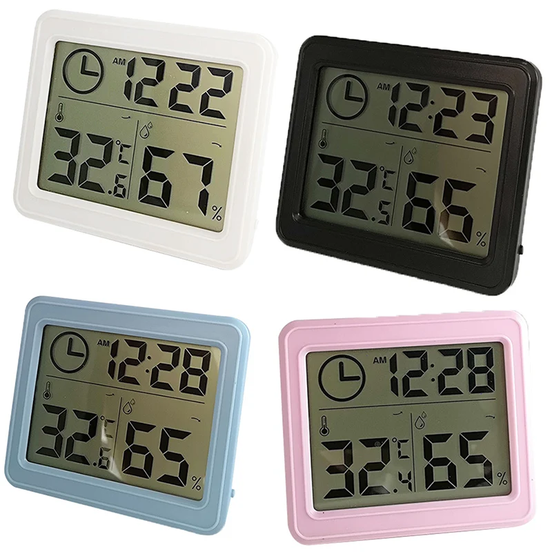 DIDIHOU Многофункциональный термометр гигрометр автоматический электронный Температура Влажность монитор часы большой ЖК-экран