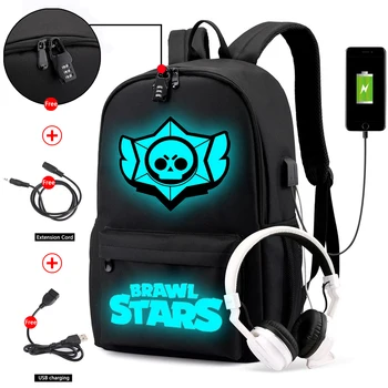 

Children Backpack School Bags For Boy Girls Luminous Travel Bags Kids Waterproof Book Bag USB Charging Knapsack
