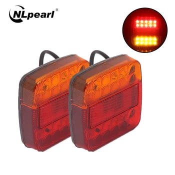 

Nlpearl Car Light Assembly 20Led Tail Lights for Trailers Waterproof Led Turn Signal Truck Rear Light For Truck Caravana 10-30V