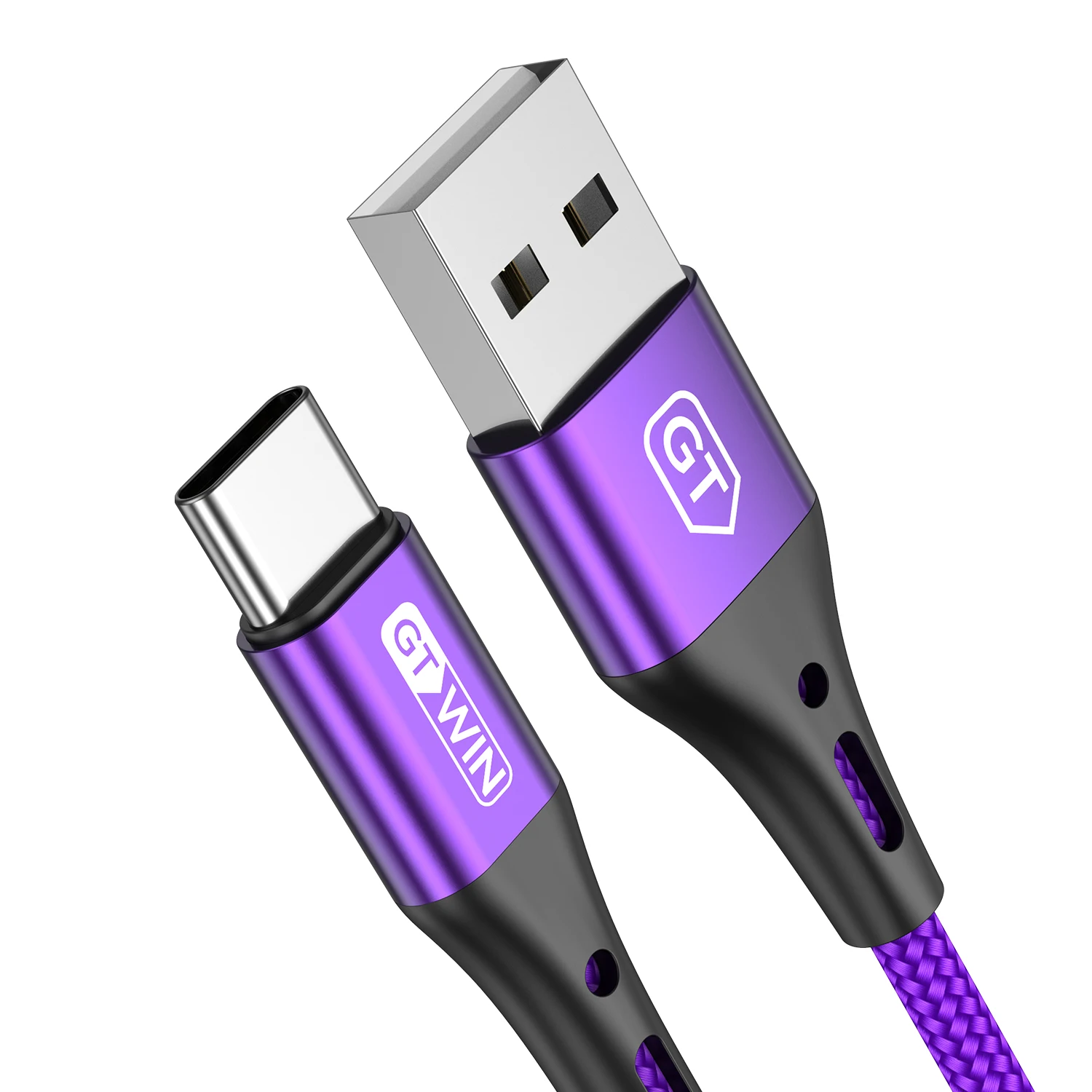 GTWIN 3 м usb type C кабель для iPad Pro samsung A50 USB C зарядное устройство для мобильного телефона Быстрая зарядка type C кабель для huawei P30 Xiaomi - Цвет: Purple
