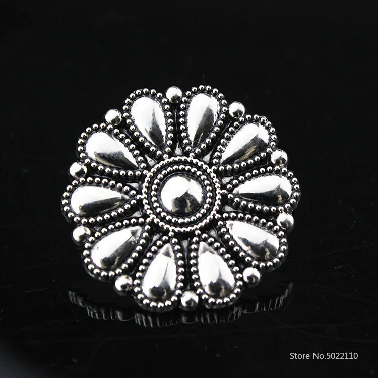 

2pcs Handmade DIY Leather Decorative Button Daisy Cloth Button Coin Button Leather Tool