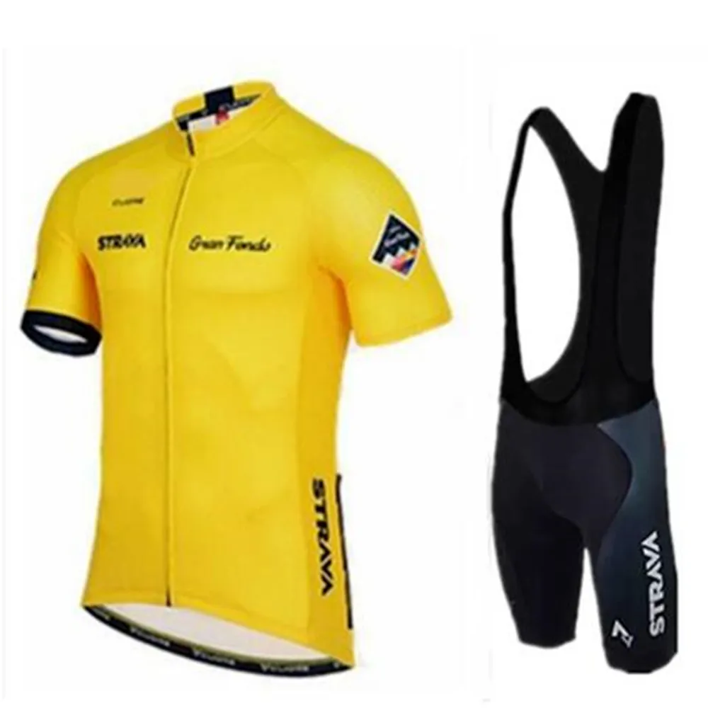 9D Gel Pad STRAVA Pro одежда для велоспорта, велосипедная Джерси, быстросохнущая одежда для велоспорта, мужская летняя одежда для велоспорта, Майки для велоспорта 16D, комплект велосипедных шорт - Цвет: 9D Gel Pad