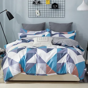 

Nordic Striped Plaid Duvet Cover 220x240 Quilt Cover Cute Child Bedding Sets Bed Sheet King Size Single Double Queen Bed Linens