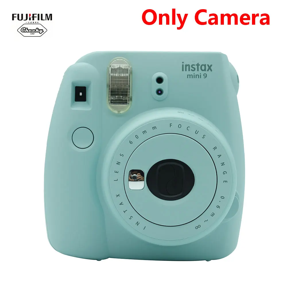 ice blue Fujifilm INSTAX Mini 9 фотокамера моментальной печати Лучший подарок 5 цветов Fujifilm Instax Mini 9 пленочная камера моментальной печати - Цвет: ice blue
