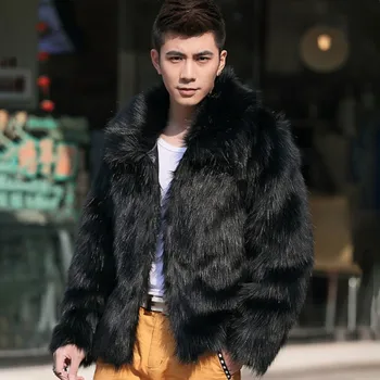 

Mixed Leather Female Low Collar Furry Winter New Warm And Comfortable Artificial Fur Long Sleeve Low Collar Lapel European Style