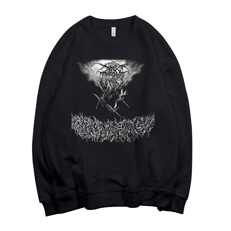 Todhoof Darkthrone тяжелый металлический ремешок унисекс вырез лодочкой хлопковая толстовка Азиатский размер - Цвет: style2