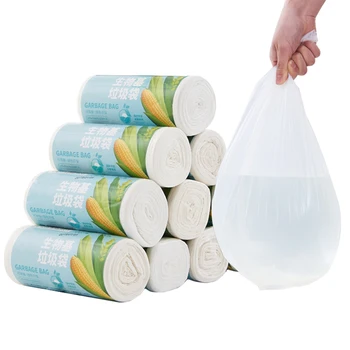 

25 Pcs Kitchen Biodegradable Trash Bags Recycling Garbage Bags Kitchen Hotel Compostable Garbage Bag Office Trash Bin Liner Bag