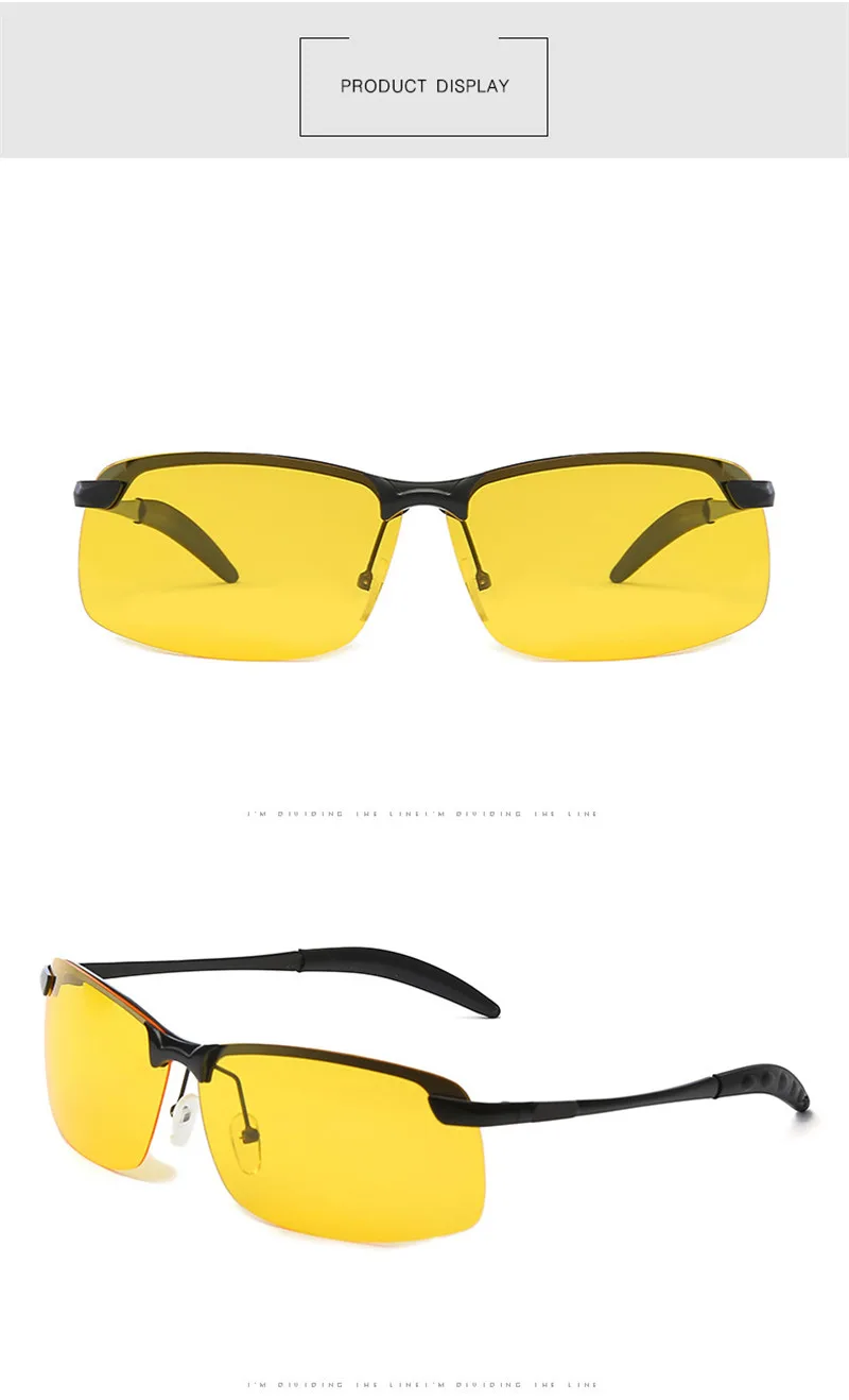 Унисекс HD очки для вождения с ночным видением, солнцезащитные очки, очки для вождения автомобиля, солнцезащитные очки с УФ-защитой
